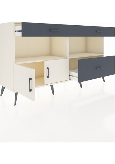 Hyperion Konsol 2 Raflı 3 Çekmeceli 2 Kapaklı 176x44x99 Aytaşı-ay Aytaşı-aytaşı/antrasit Hyperion Konsol 2 Raflı 3 Çekmeceli 2 Kapaklı 176x44x99 Aytaşı-ay Aytaşı-aytaşı/antrasit