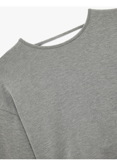 Koton Modal Kumaş Kayık Yaka Uzun Kollu Arkası Pencere Detaylı Sweatshirt Antrasit 6wak80070ek Antrasit Koton Modal Kumaş Kayık Yaka Uzun Kollu Arkası Pencere Detaylı Sweatshirt Antrasit 6wak80070ek Antrasit