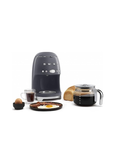 Smeg DCF02 50's Retro Style 1050 W Filtre Kahve Makinesi Gri