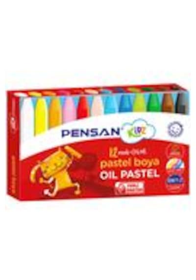 Kidz Pastel Boya 12 Renk Kutulu 98060 2 Paket Karışık Çok Renkli
