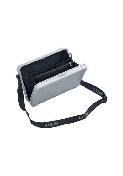 Aleon Vanity Kılıfı 25 Cm Gümüş Alüminyum Omuz Çantası, Hafif, Dayanıklı, Şık Tasarım