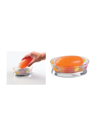SABUNLUK RENKLİ HALKALI MODEL AKRİLİK 12X8X4CM
