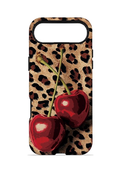Velvoria Valestra Leopar Kiraz Apple Apple iPhone Uyumlu 17 Air Magsafe Koruma Kılıfı Valestra Magline - Leopar Kiraz