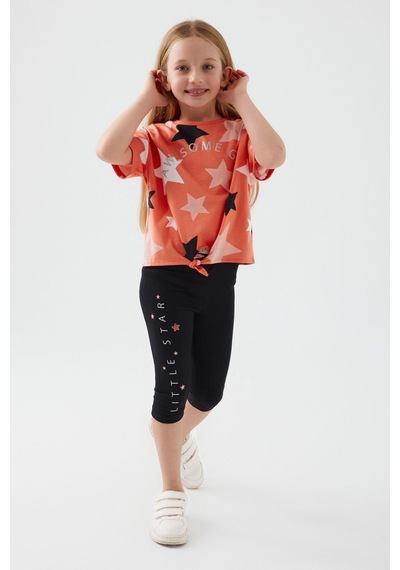 Roly Poly 3071 Awesome Girl Kız Çocuk Kapri Takım Turuncu