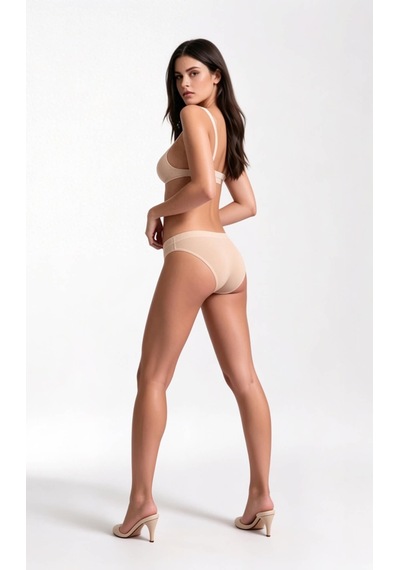 Skin Verse Lazer Kesim Pamuklu Bikini Külot 3'lü Set Beyaz