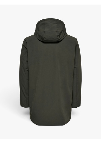 Only & Sons Onsenrıco Waterproof Stretch Parka Noos Erkek Gri Mont - 22037057