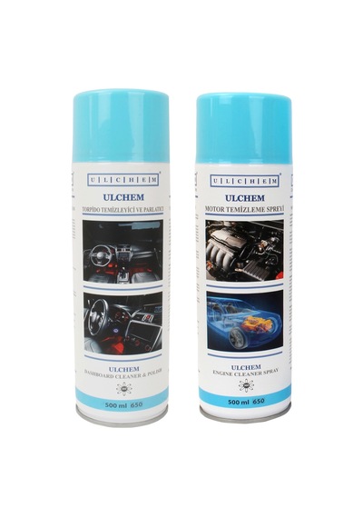 Ulchem Motor Temizleyici Sprey -Araç İçi Temizleyici Köpük 500 ML