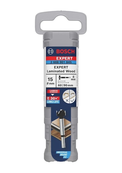 Bosch Expert 15 Mm Lamine Ahşap Menteşe Delme Ucu 2608901845