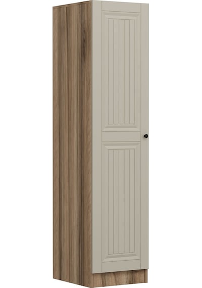 Minar Kale 1 Kapaklı Dolap İlkbahar Mebran 190cm - Dore/kumtaşı - Askılıklı Çok Renkli