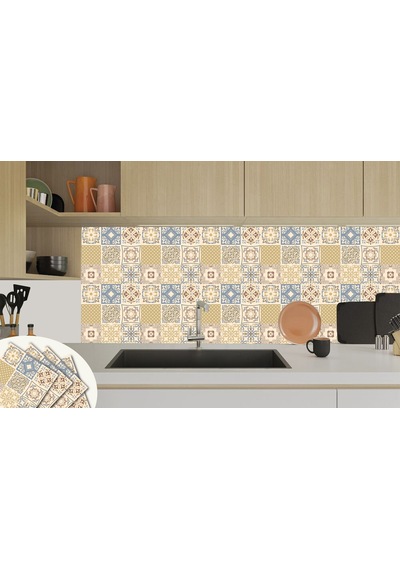 Tink KENDİNDEN YAPIŞKANLI SOFT ÇİÇEK DESENLİ PVC KARO 30X30 CM