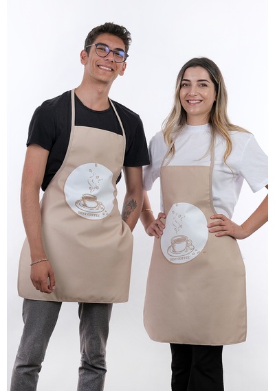 Beautiful İkili Paket Sıvı Geçirmez Su Geçirmez Mutfak Önlüğü Best Coffee