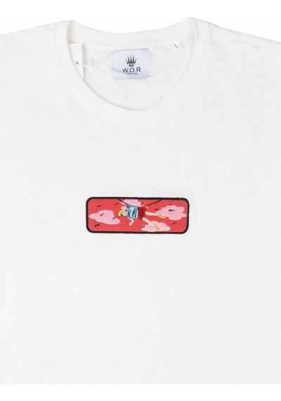 Watchofroyal Trap T-shirt Beyaz