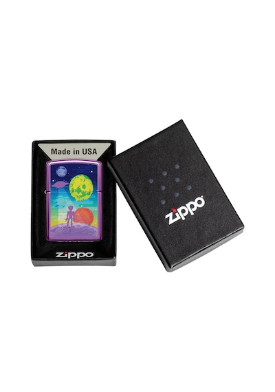 Zippo Alien Worlds Dizayn Çakmak Mor