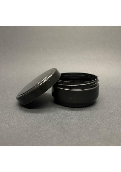 50 Ml Boş Siyah Krem Kutusu , Siyah Plastik Krem Kavanozu X 6 Adet