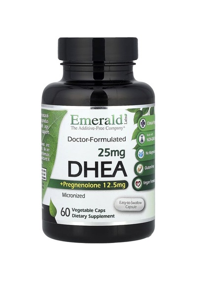 Emerald Laboratories, Dhea + Pregnenolone, 60 Vegetable Caps
