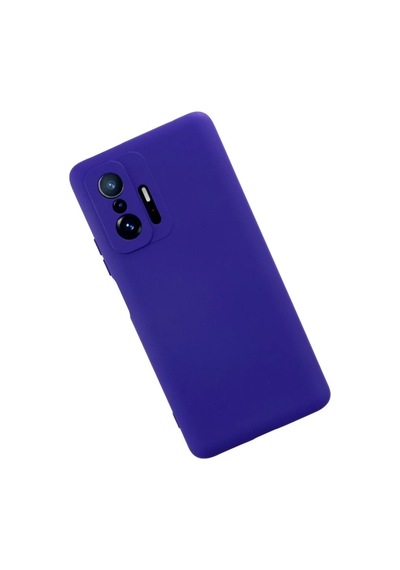 Xiaomi Mi 11t Pro Uyumlu Kılıf Nano İçi Kadife Silikon - Mor Çok Renkli