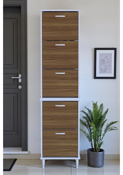 Eliusta Store Ayaklı Ceviz Ayakkabılık 52 Cm Kapı Önü/giyim Odası/antre Uyumlu Ayakkabılık 52x205x26 Cm Ceviz Eliusta Store Ayaklı Ceviz Ayakkabılık 52 Cm Kapı Önü/giyim Odası/antre Uyumlu Ayakkabılık 52x205x26 Cm Ceviz