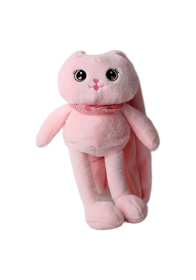 İthal Kumaş Kulakları & Ayakları Uzayıp Küçülen Sevimli Tavşan Peluş Oyuncak & Uyku Arkadaşı 75 Cm. 001