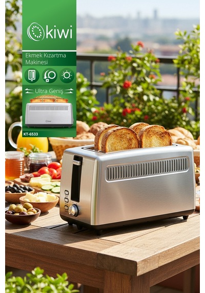 Kiwi KT-6533 1000 W Ekmek Kızartma Makinesi