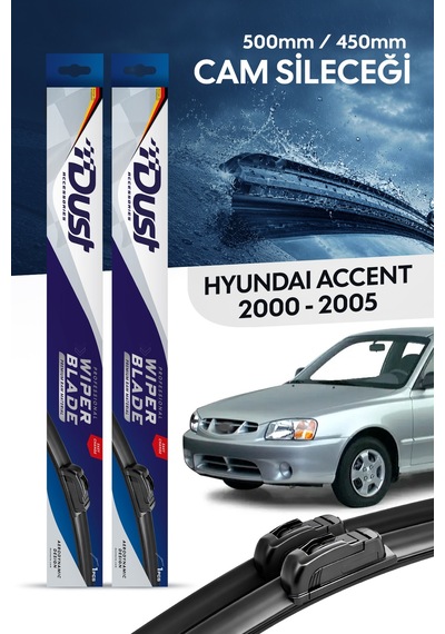 Hyundai Accent Silecek Takımı 2000-2005 Uyumlu 500mm/450mm