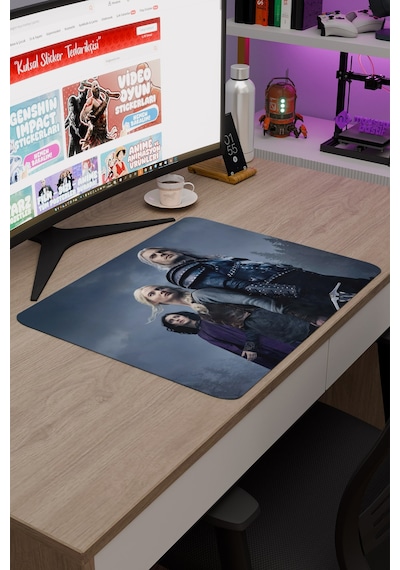 The Witcher 2 V5 48x40 Xl Gaming Kauçuk Kaymaz Taban Mouse Pad Fare Altlığı