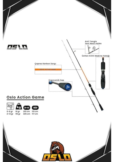 Oslo Prime 2000 Oslo Action Game 210cm 1-8gr Lrf Olta Seti