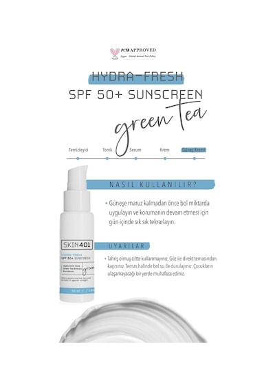 Spf50+ Hydra-fresh Sunscreen Nemlendirici & Tazeleyici Güneş Kremi 50 Ml