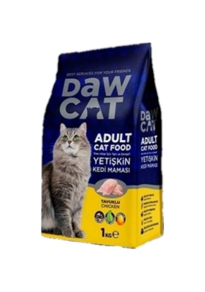 Dawcat Tavuklu Yetişkin Kedi Maması 1 KG