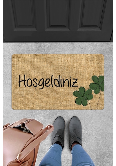 Evaşk Kapı Önü Paspası Vinil Kaymaz Tabanlı 45 X 70 Evaşkdm10116