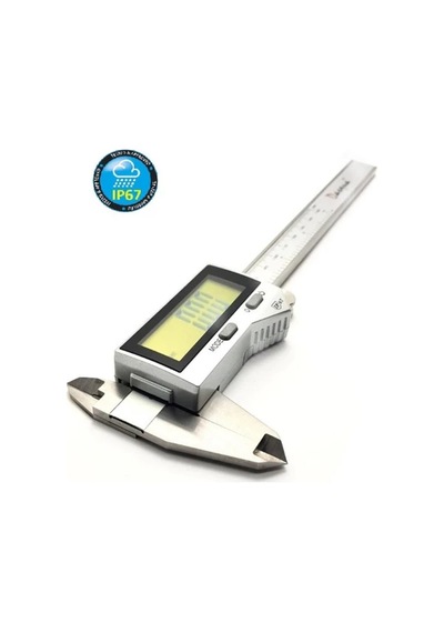 Dasqua 0-150mm Lcd Büyük Ekran Dijital Kumpas Ip67 Yağa, Suya Dirençli 2610-8105