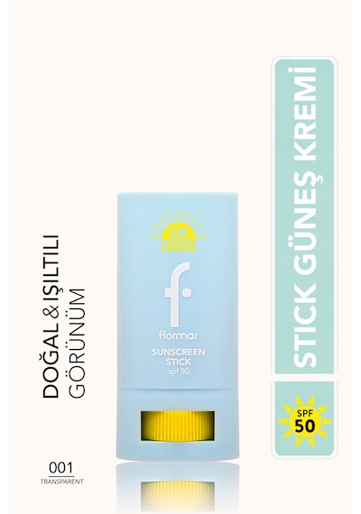 Flormar Sun Lovers Canlı Görünüm Veren Nemlendirici Etkili Stick Güneş Koruyucu SPF50