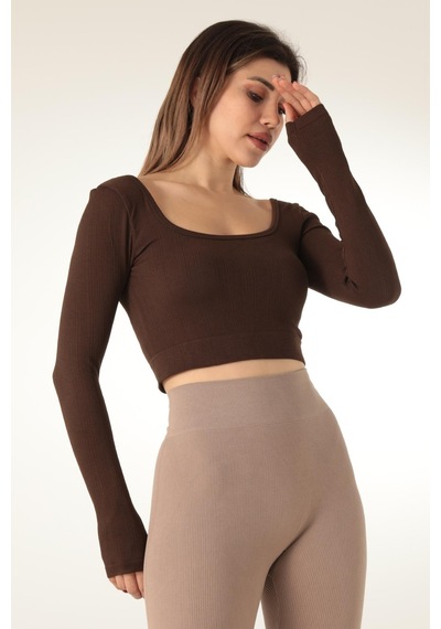 Doremi Seamless Straplez Uzun Kollu Fitilli Büstiyer 001