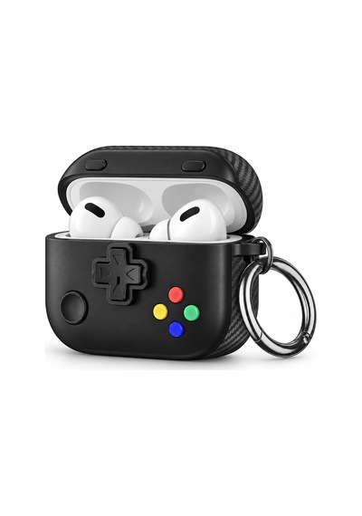 Lexroo Aple Airpods Pro 3 İle Uyumlu Gamepad Kulaklık Kılıfı Siyah