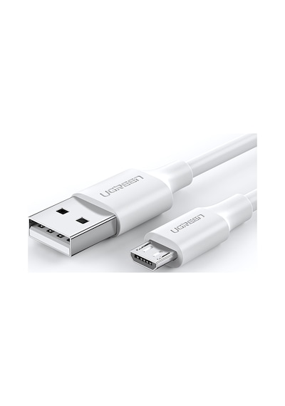Ugreen Usb-a To Micro Usb Hızlı Şarj Kablosu 0,5 Metre, Beyaz, 60140