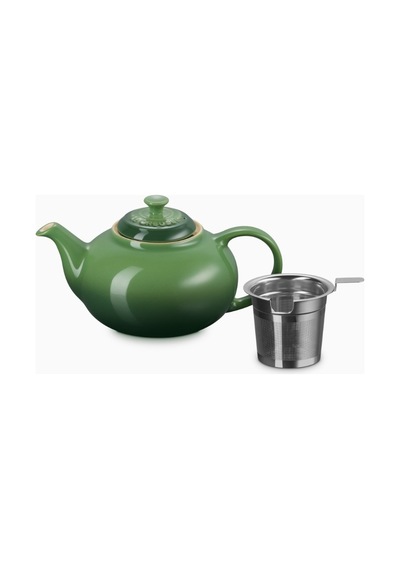 Le Creuset Paslanmaz Çelik Süzgeçli Seramik Çaydanlık, 1.3l Yeşil