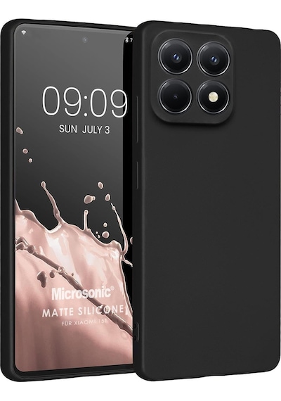 Microsonic Matte Silicone Xiaomi 17 Kılıf Siyah -