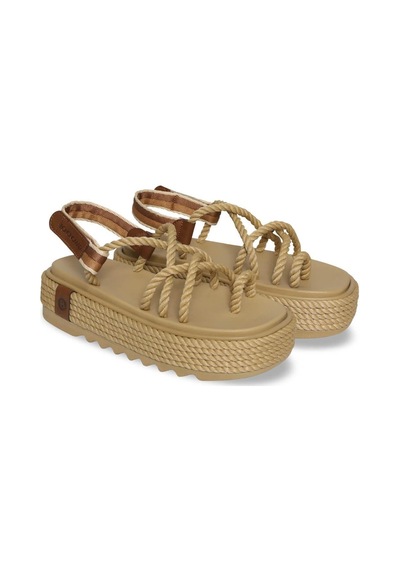 Bohnomad Bohonomad Ibiza Chunky Platform Kadın Sandalet - Bej