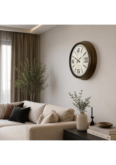 Eskitme Royal 40 Cm Metal Duvar Saati Diğer