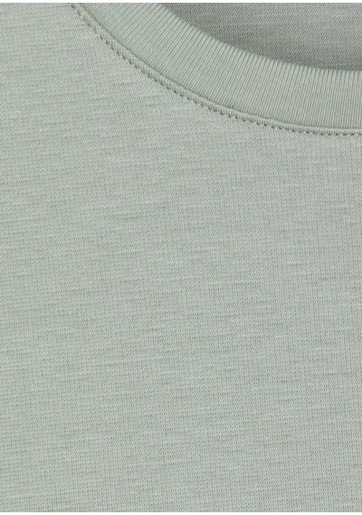 Ramsey Haki Düz Pamuk Karışımlı T-shirt