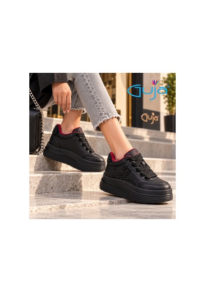 Guja 26k420 Taş Detaylı Rahat Kışlık Sneaker Kömür - 924693008 Kömür