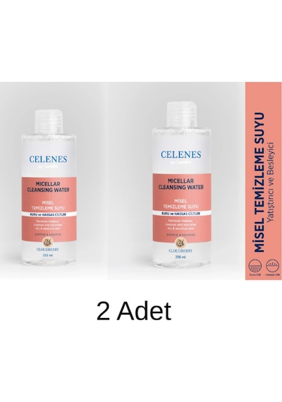 Yoğun Nemlendici Ve Yatıştırıcı Cloudberry Misel Temizleme Suyu Kuru Ve Hassas 2 Adet