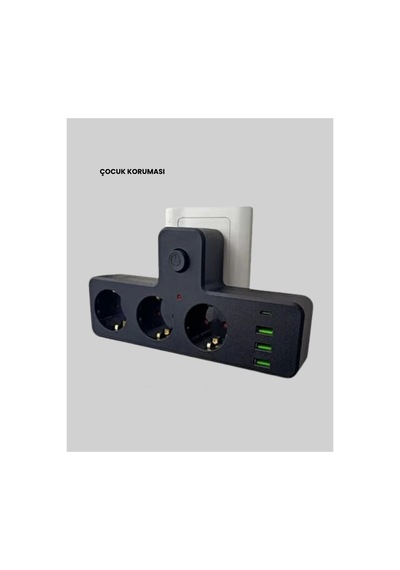 Trendlia 7 Portlu Çoklu Priz Usb Ve Type-c Girişli Akıllı Güç Ünitesi Çok Renklı 0 - 2 M