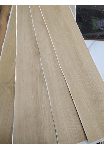 Nwyp03 Naturel Bej Yapışkanlı Ahşap Pvc Yer Döşeme Parkesi