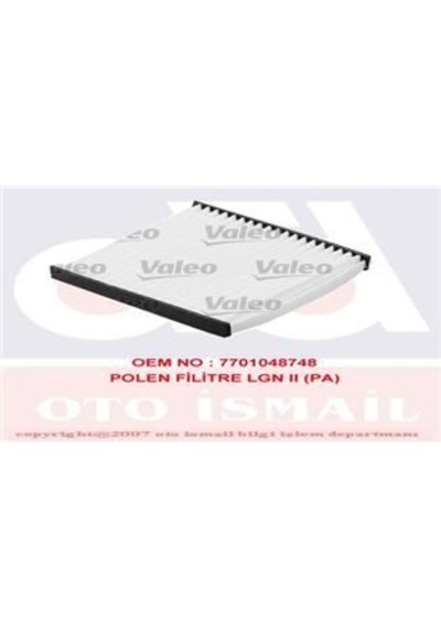 VALEO 698594 Polen Filtresi Laguna II 01-