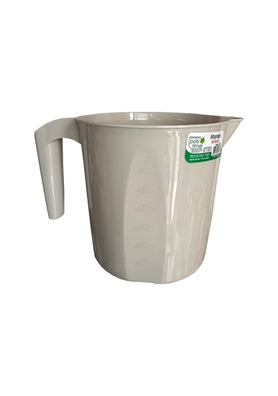 Polytime Plastik Krem Ölçekli Maşrapa - 1.5 Litre Renkli