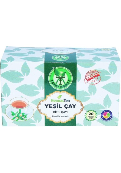 Tabiat Market Yeşil Çay Bitki Süzen Poşet Çay 20'li