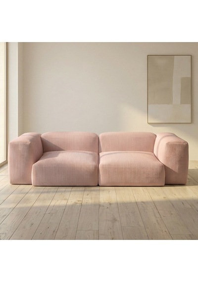 Relax Lego Koltuk 3'lü Kanepe Sünger Koltuk Pembe