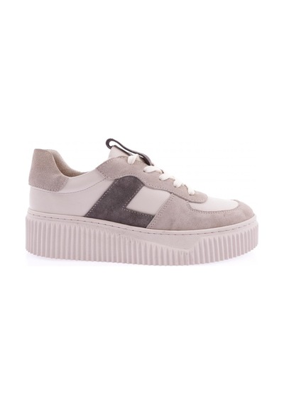 Dgn 465 Kadin Kalin Taban Sneakers Ayakkabi 465-1567-R0152 Bej