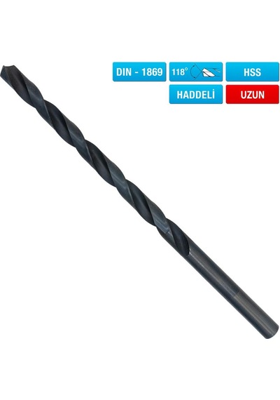 6355 Hss Uzun Matkap Ucu 19x375 Mm