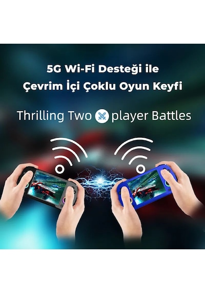 Rg40xx H Retro El Oyun Konsolu 64 Gb Siyah - 4.0 İnç Oca Ips Ekran Rgb Işıklı Çift Joystick H700 İşlemci 5g Wi-fi Hdmı Bluetooth Psp, Ps1, Dc Destekli